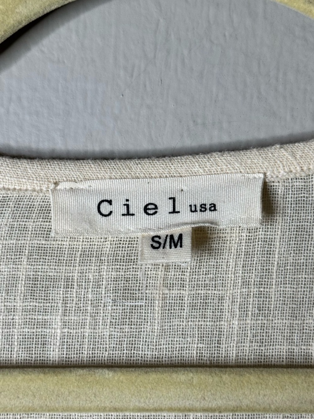 Ciel USA Cream-Colored Kimono Intricate Lace Detailing and Long Fringe Trim S/M - Picture 3 of 11